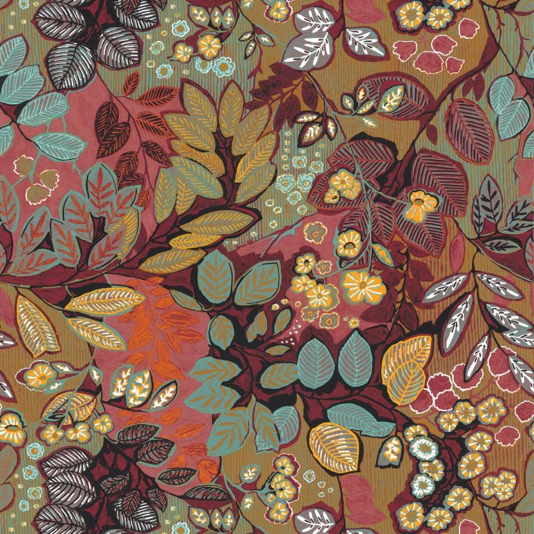 Обои — Casamance — Belle De Nuit Grenat — 75090916