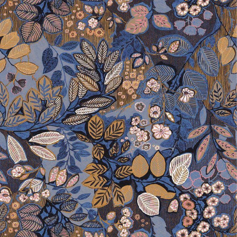 Обои — Casamance — Belle De Nuit Indigo — 75091018