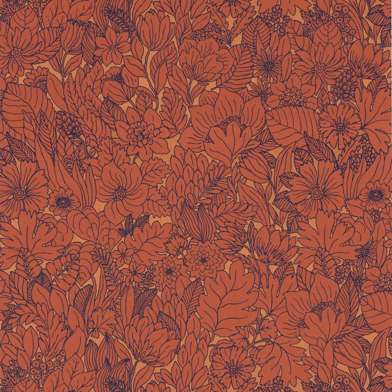 Обои — Casamance — Dahlia Garance/Cuivre — 75111324