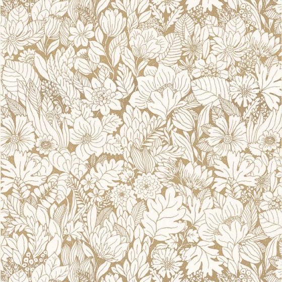 Обои - Casamance - Dahlia Vanille/Or - 75111732