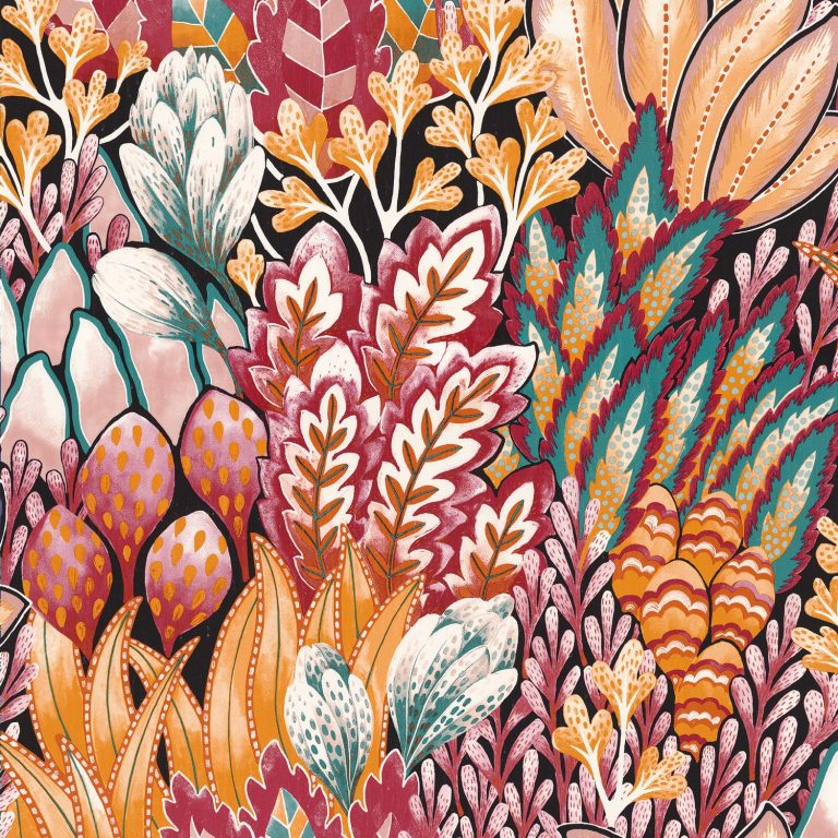 Обои — Casamance — Avicennia Fuschia/Ocre — 75162754