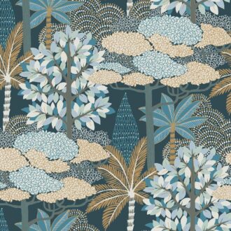 Обои - Casamance - Marakanda Marine Doré - 75380100