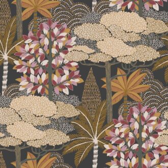 Обои - Casamance - Marakanda Anthracite grenat - 75380304