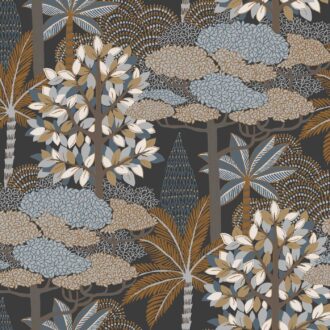 Обои - Casamance - Marakanda Noir cuivré - 75380508