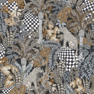 Обои - Casamance - Belize Noir / Fauve - 75500406