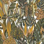 Обои - Casamance - Desirade Blanc / Kaki - 75510712