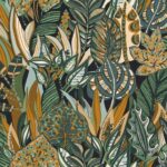 Обои - Casamance - Desirade Encre / Emeraude - 75510814