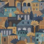 Обои - Casamance - Monterosso Marine/ambre - 75542038