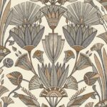 Обои - Casamance - Denderah Blanc/mordoré - 76130100