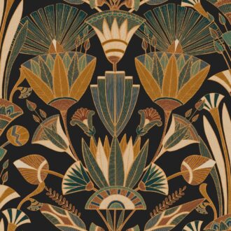 Обои - Casamance - Denderah Noir/multico - 76130508