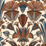 Обои - Casamance - Denderah Crème/terracotta - 76130712