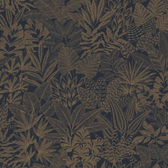 Обои - Casamance - Doum Marine/doré - 76151630