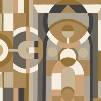 Обои - Casamance - Vitrail Mordoré/Anthracite - 76250304