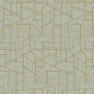 Обои - Casamance - Cinétique Vert D'eau Doré - 76292854