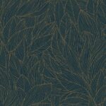 Обои - Casamance - Hosta Marine/doré - 76602752