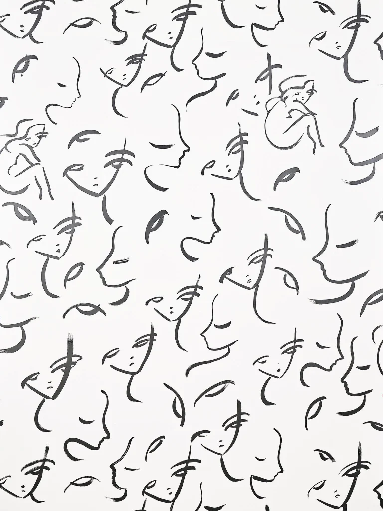 Обои — Pierre Frey — GABRIELLE Noir — FP956001