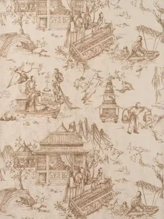 Обои - Pierre Frey - 
LE PRINTEMPS DU MEKONG METAL Or - FP587003