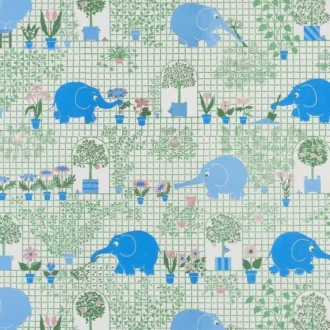 Обои - Pierre Frey -
LES ELEPHANTS JARDINIERS Multicolore - FP836001