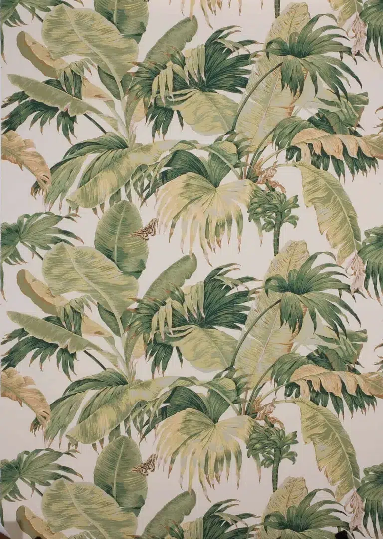 Обои — Boussac — WALLPAPER BANANIER Ecru Green — W4630A01