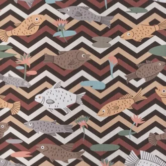 Обои - Pierre Frey - 
LES POISSONS DU NIL Cafe - FP893002