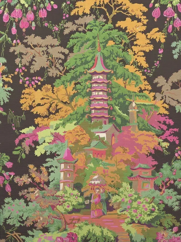 Обои — Pierre Frey — JARDINS JAPONAIS Nuit — FP965002