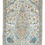 Обои — Braquenie — L ARBRE AUX OISEAUX Miel Et Turquoise — BP374001