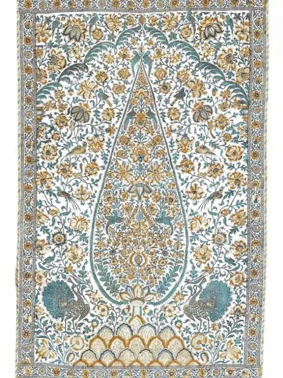 Обои - Braquenié -
L ARBRE AUX OISEAUX Miel Et Turquoise - BP374001