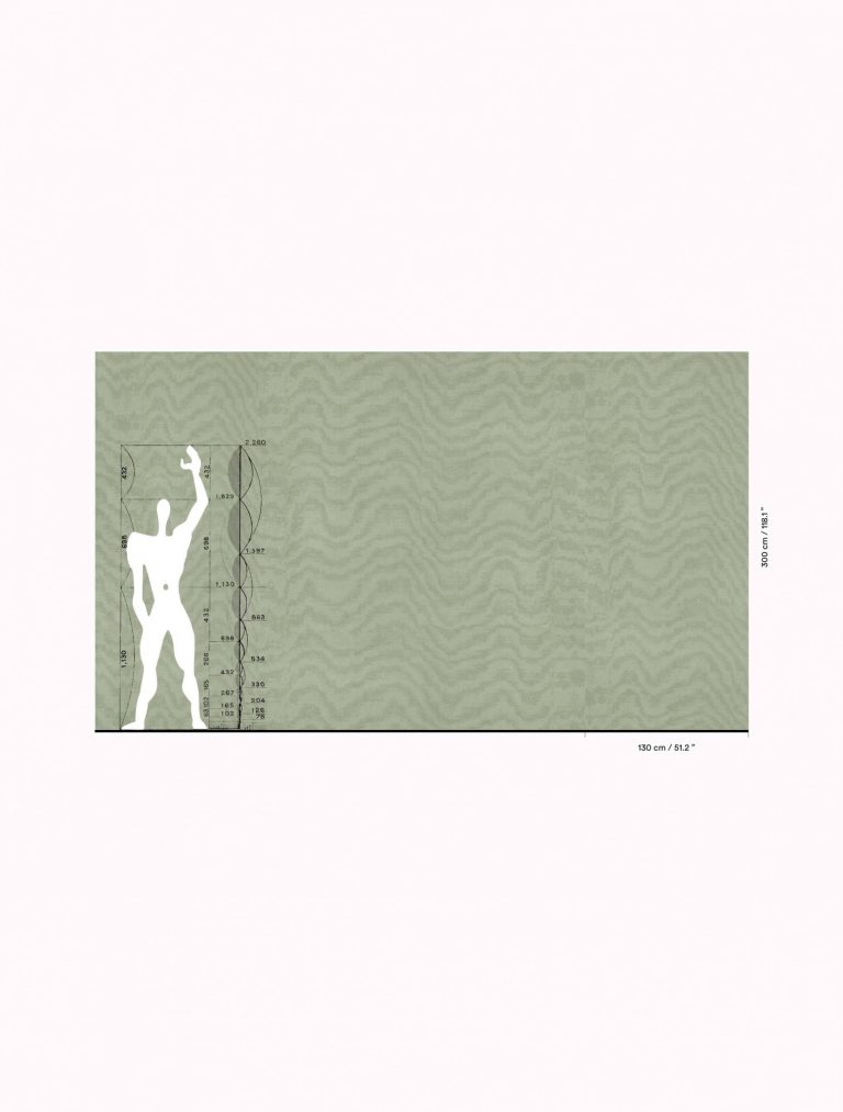 Обои — Dedar — Moire Chanvre Wall agave — 02D2400200004