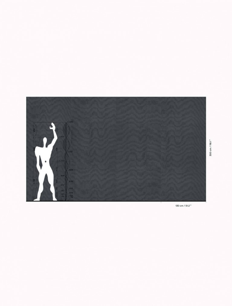 Обои — Dedar — Moire Chanvre Wall liquirizia — 02D2400200007