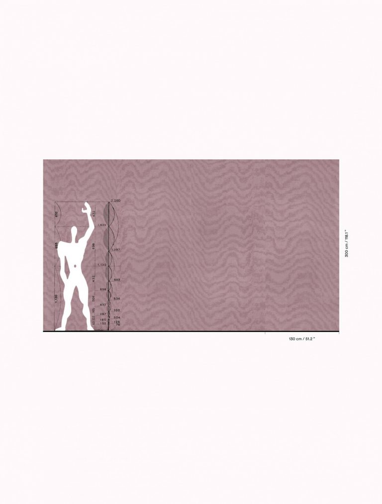 Обои — Dedar — Moire Chanvre Wall glicine — 02D2400200008