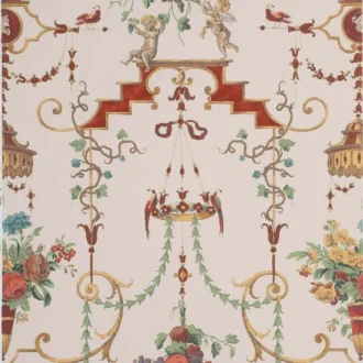 Обои - Boussac - 
WALLPAPER MARLY Rust - W4566002