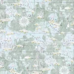 Обои - Pierre Frey - 
MAGELLAN Celadon - FP481003