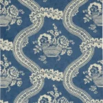 Обои - Pierre Frey - 
WALLPAPER LES PANIERS FLEURIS Bleu Ancien - FP160001