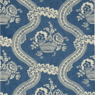 Обои - Pierre Frey - 
WALLPAPER LES PANIERS FLEURIS Bleu Ancien - FP160001