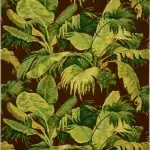 Обои — Boussac — WALLPAPER BANANIER Chocolate — W4630A04