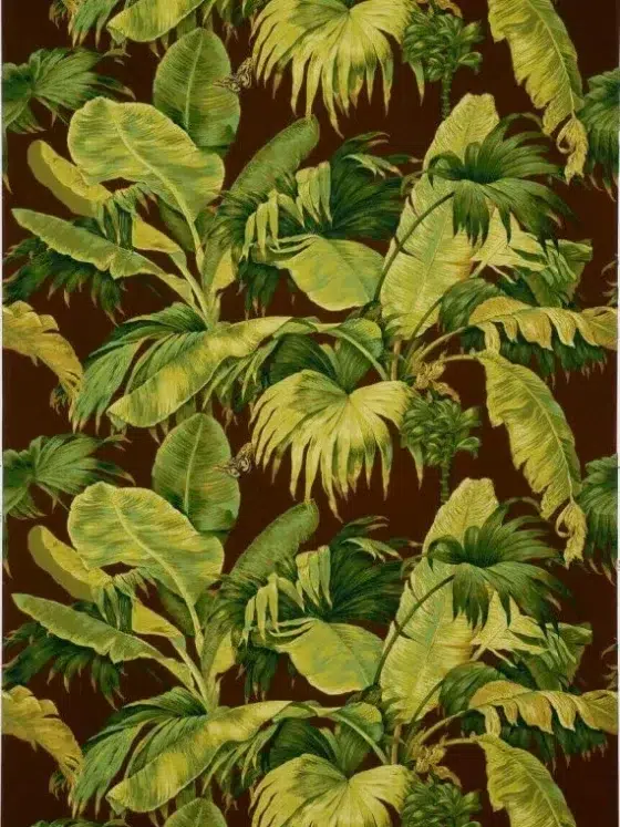 Обои - Boussac - 
WALLPAPER BANANIER Chocolate - W4630A04