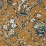 Обои — Braquenie — WALLPAPER PETIT PARC Nutmeg/Blue — BP201002