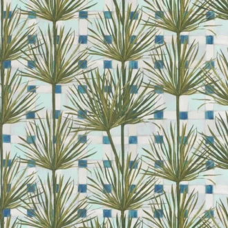 Обои - Pierre Frey -
PATIO EXOTIQUE Aqua - FP789002