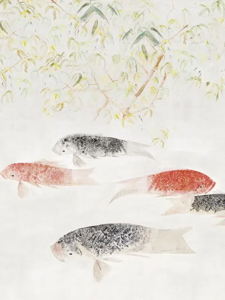 Обои — Pierre Frey — LES CARPES Argent — FP911001