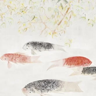 Обои - Pierre Frey - 
LES CARPES Argent - FP911001
