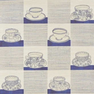 Обои - Pierre Frey - 
A L'HEURE DU THE Indigo - FP968001