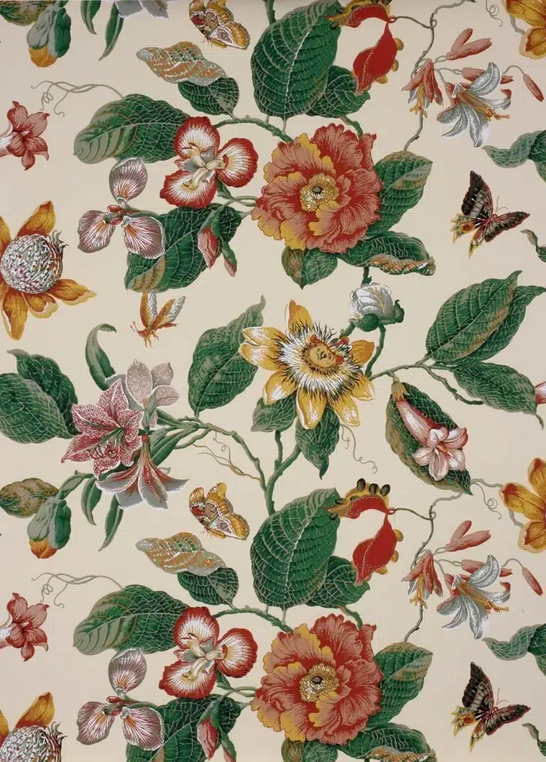 Обои — Boussac — WALLPAPER ODALYS Red Green — W4979019