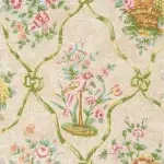 Обои — Braquenie — WALLPAPER PETIT PARC Green/Cream — BP201001