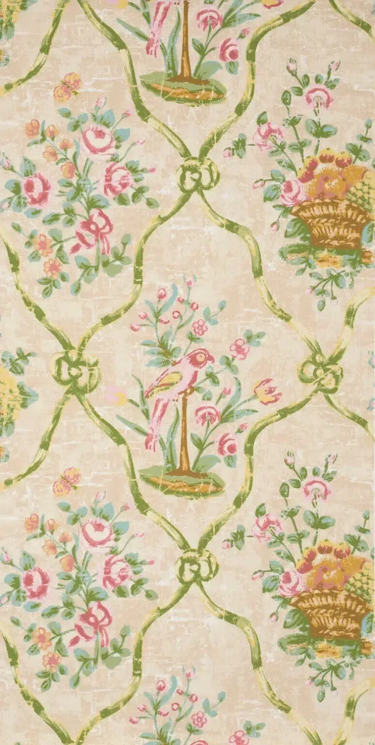 Обои — Braquenie — WALLPAPER PETIT PARC Green/Cream — BP201001