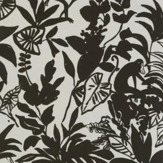 Обои - Pierre Frey - 
HAPPY MONKEY Noir - FP495001