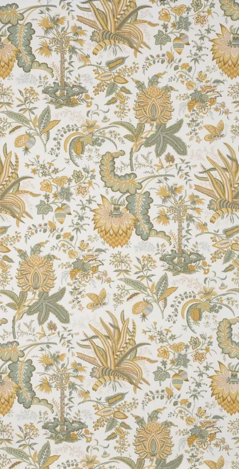 Обои — Braquenie — WALLPAPER MARQUIS DE SEIGNELAY Ochre/Green — BP208001