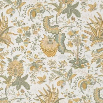 Обои - Braquenié - 
WALLPAPER MARQUIS DE SEIGNELAY Ochre/Green - BP208001