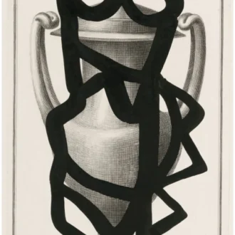 Обои - Pierre Frey - 
AMPHORE 02 Encre - FP572001