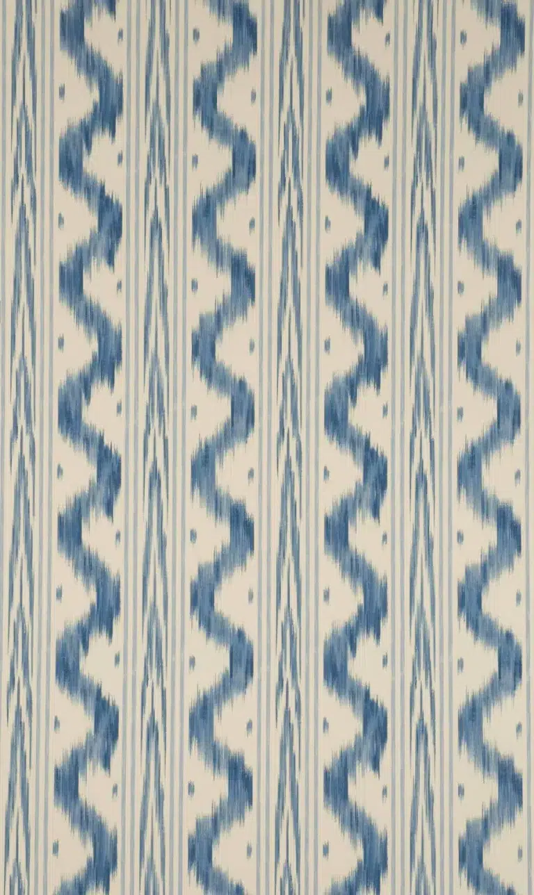 Обои — Pierre Frey — WALLPAPER TOILE DE NANTES Bleu Ancien — FP161001