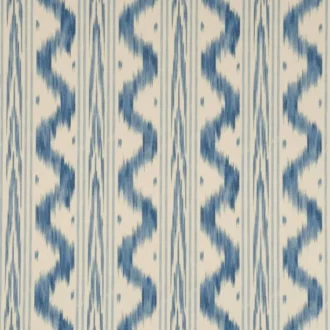 Обои - Pierre Frey - 
WALLPAPER TOILE DE NANTES Bleu Ancien - FP161001